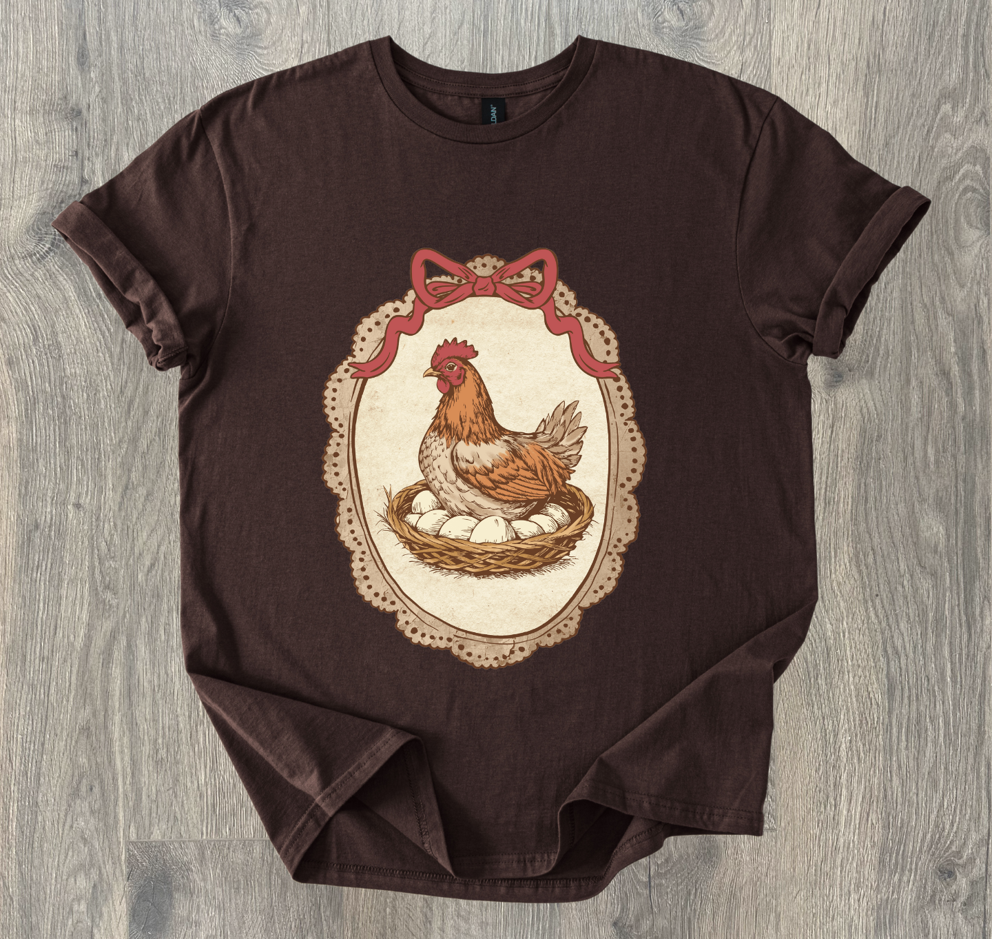 Hen On Nest Short Sleeve