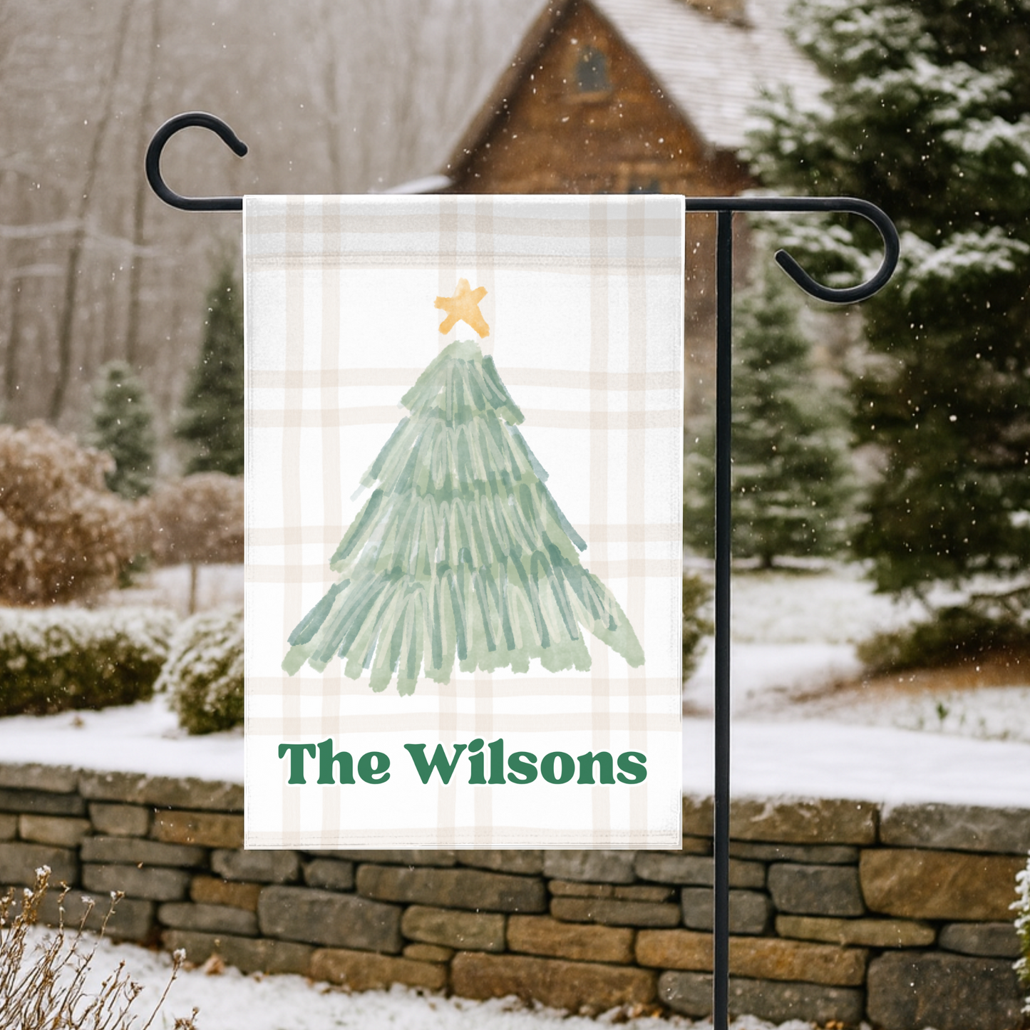 Christmas Tree Garden Flag