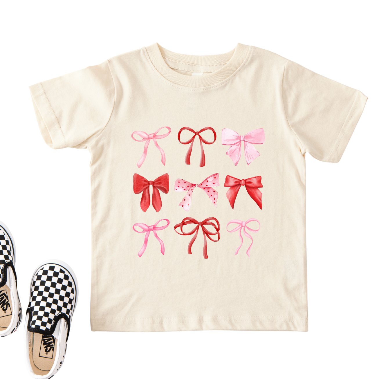 Pink & Red Bow Coquette Shirt