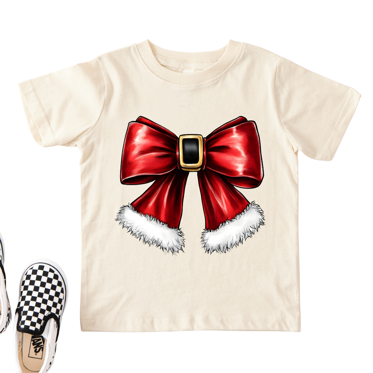 Santa Bow Short Sleeve