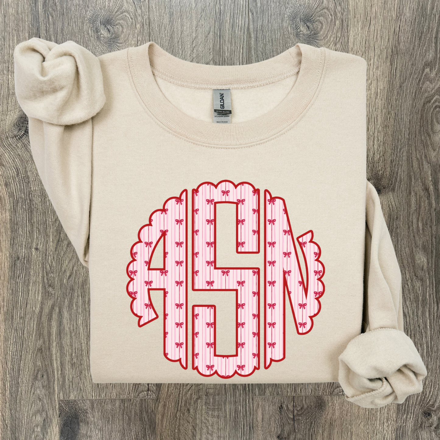 Stripes & Bows Monogram Shirt