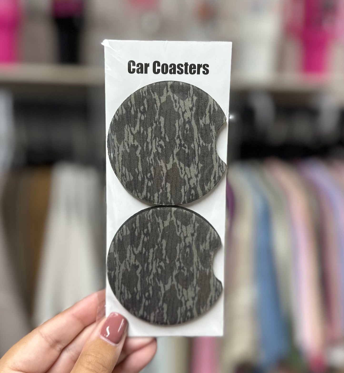 Bottomland Camo Car Coasters