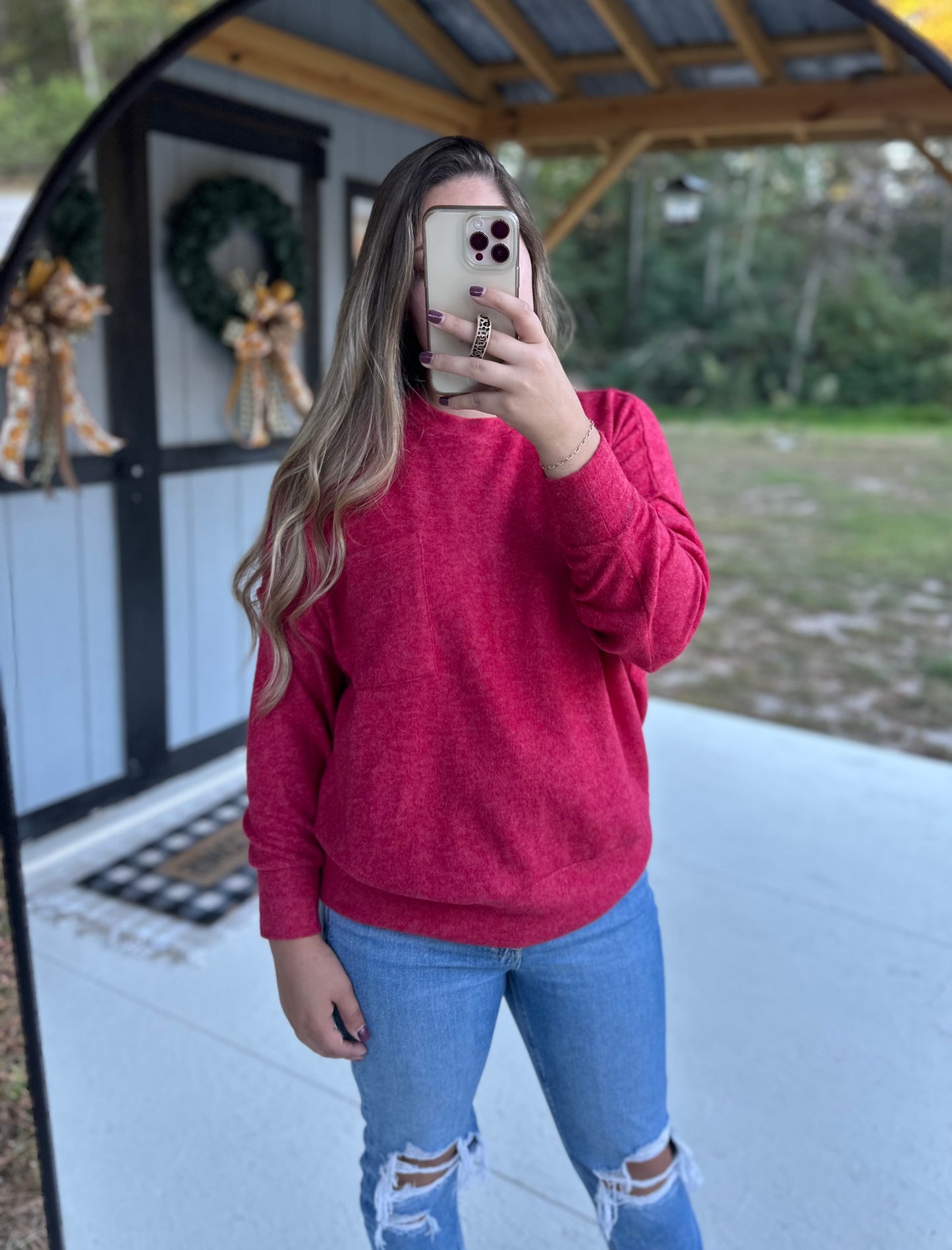 Zenana Drop Shoulder Oversized Sweater