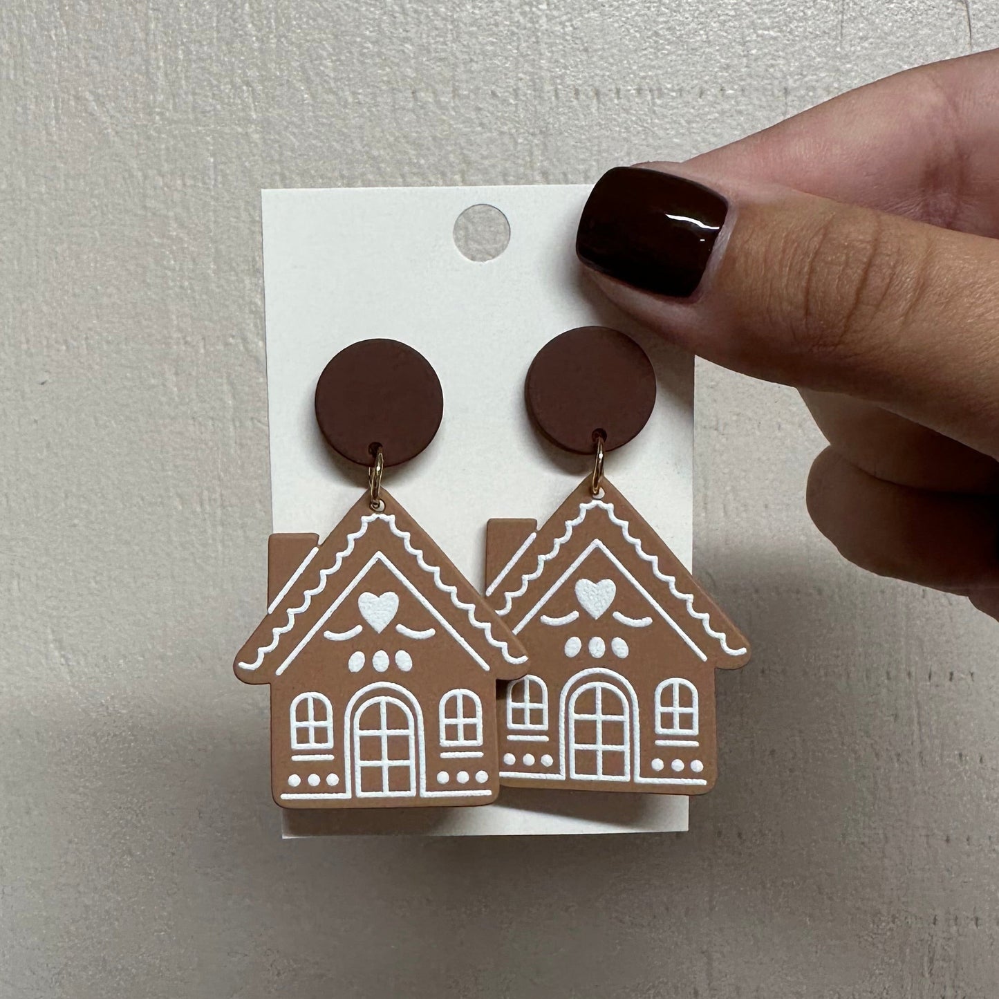 Gingerbread House Earrings