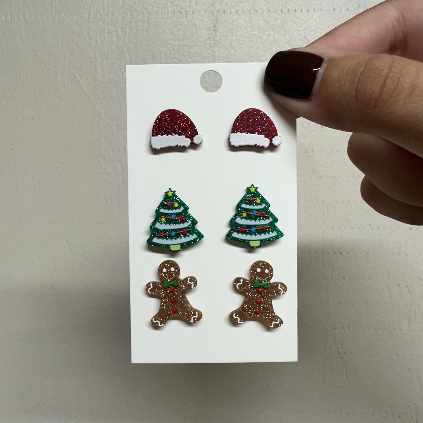 3-Pack Christmas Studs