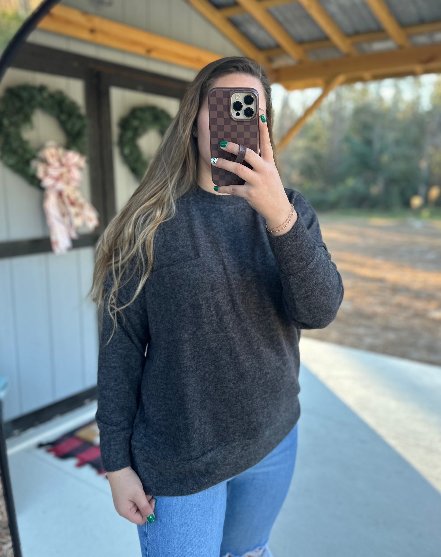 Zenana Drop Shoulder Oversized Sweater