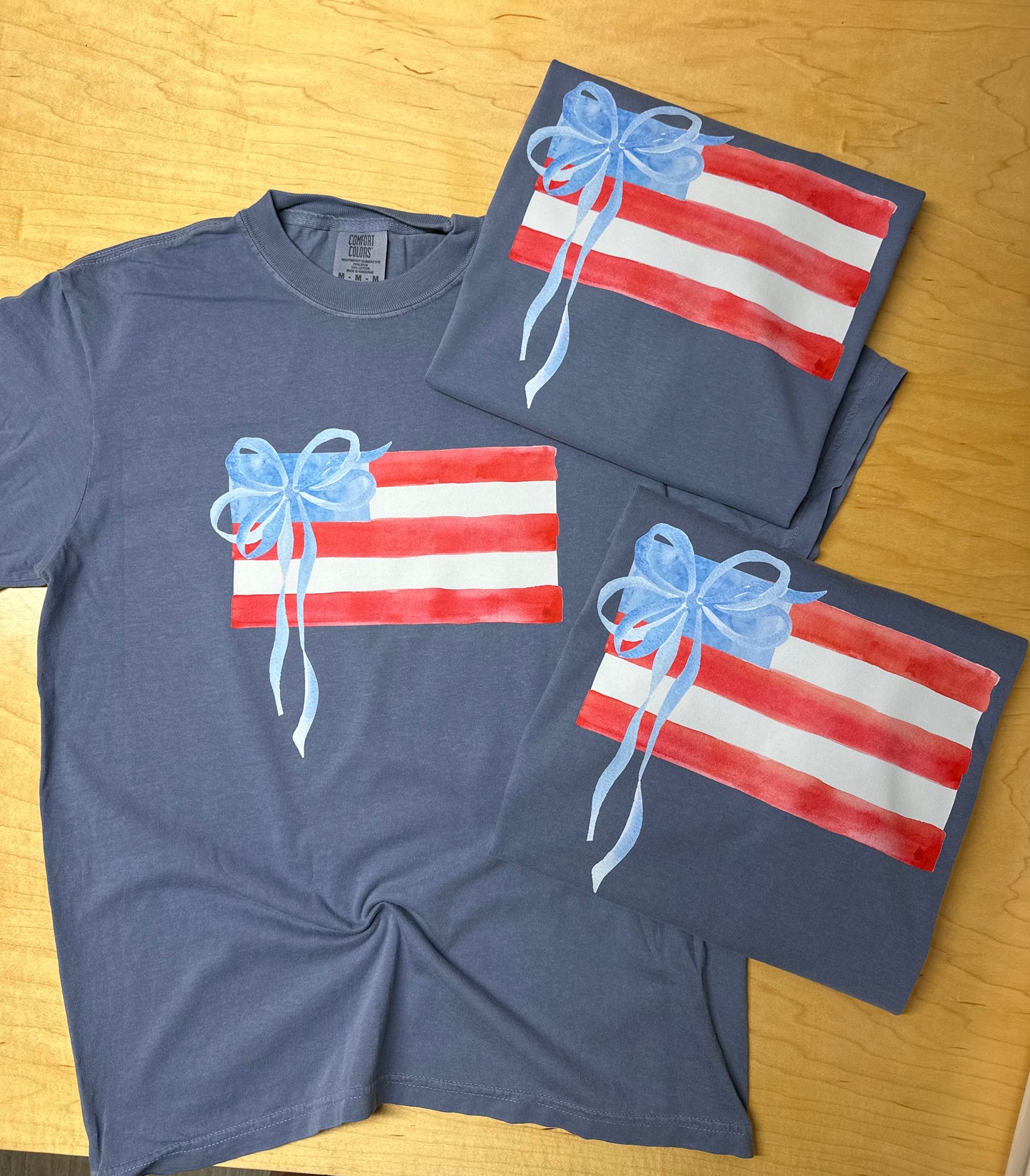 Flag & Bow Short Sleeve