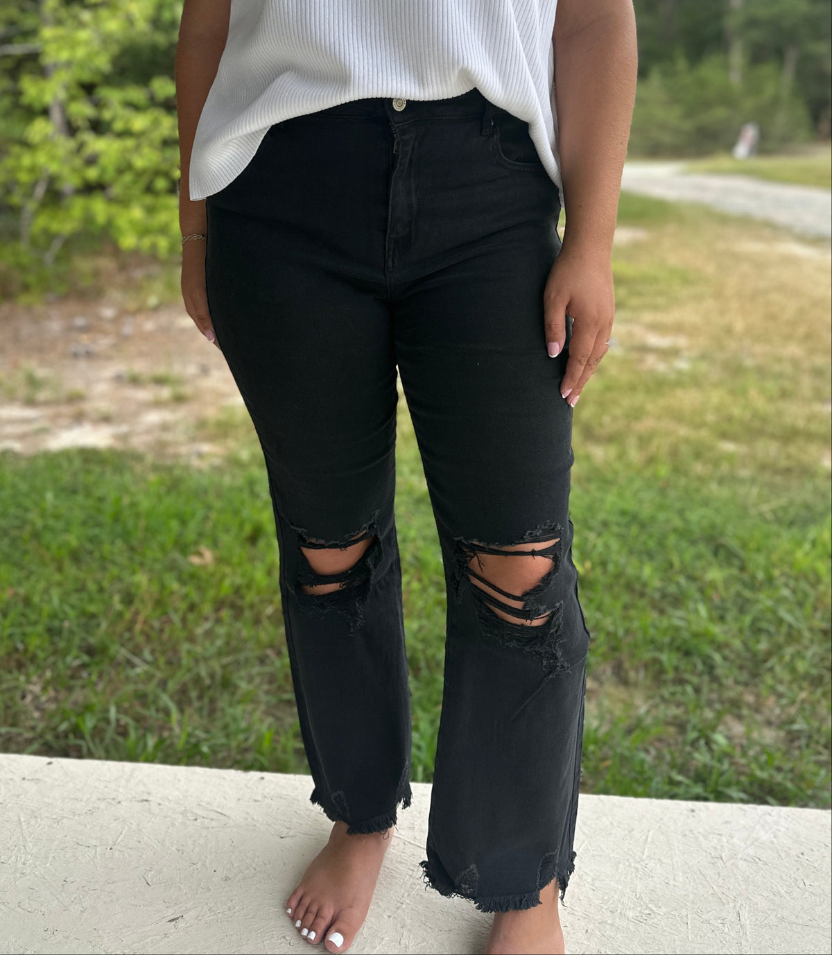 Black High Waisted Jeans