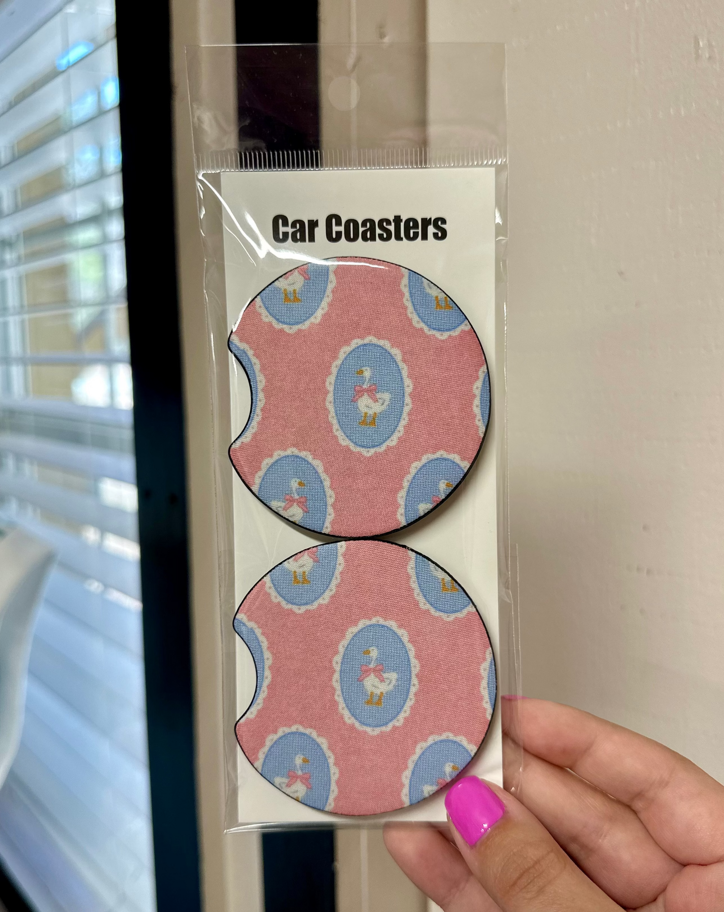 Preppy Goose Car Coasters