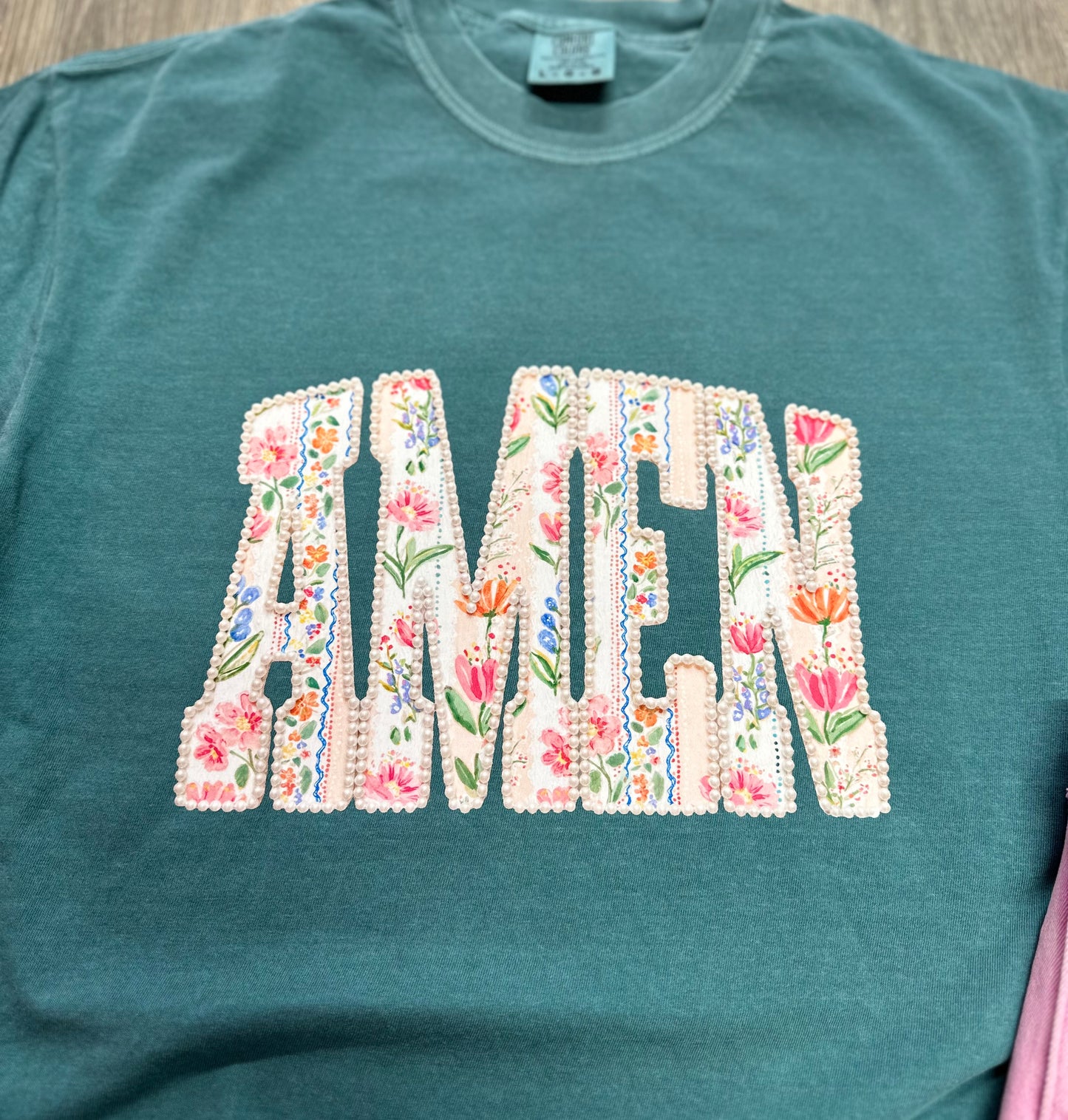 Floral AMEN Short Sleeve