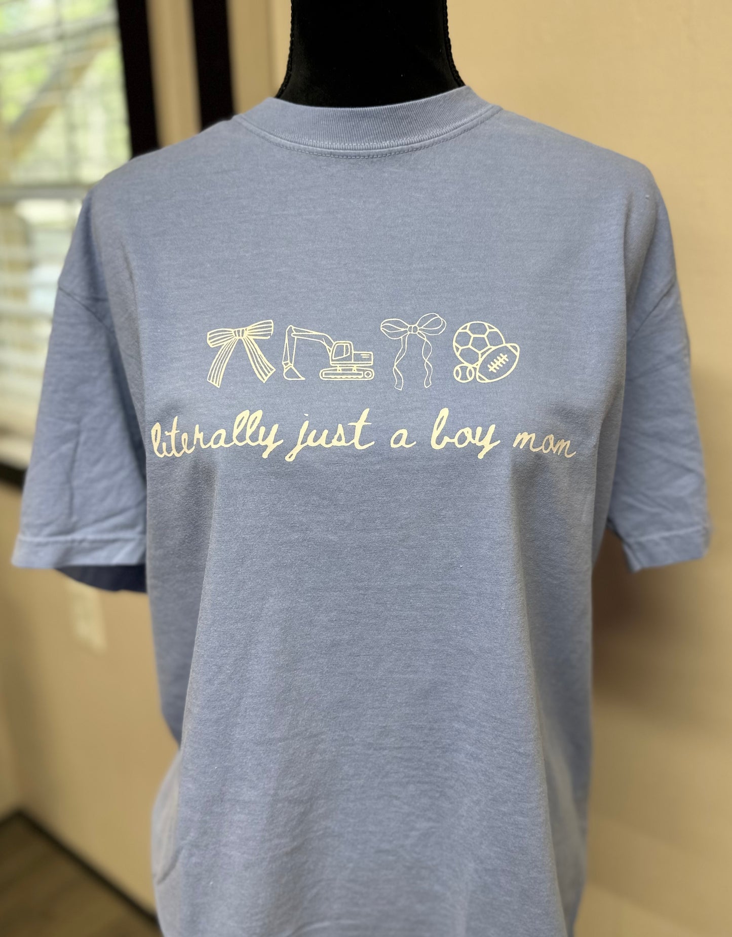 Literally Just A Boy Mom Short Sleeve