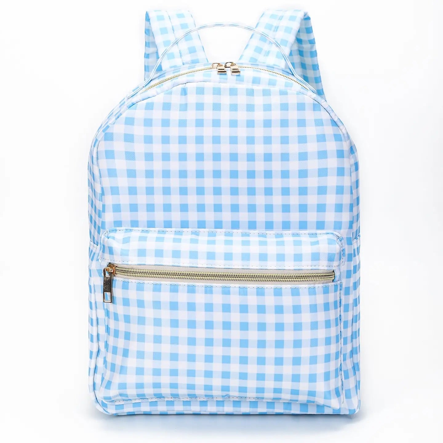 Kids Blue Gingham Backpack