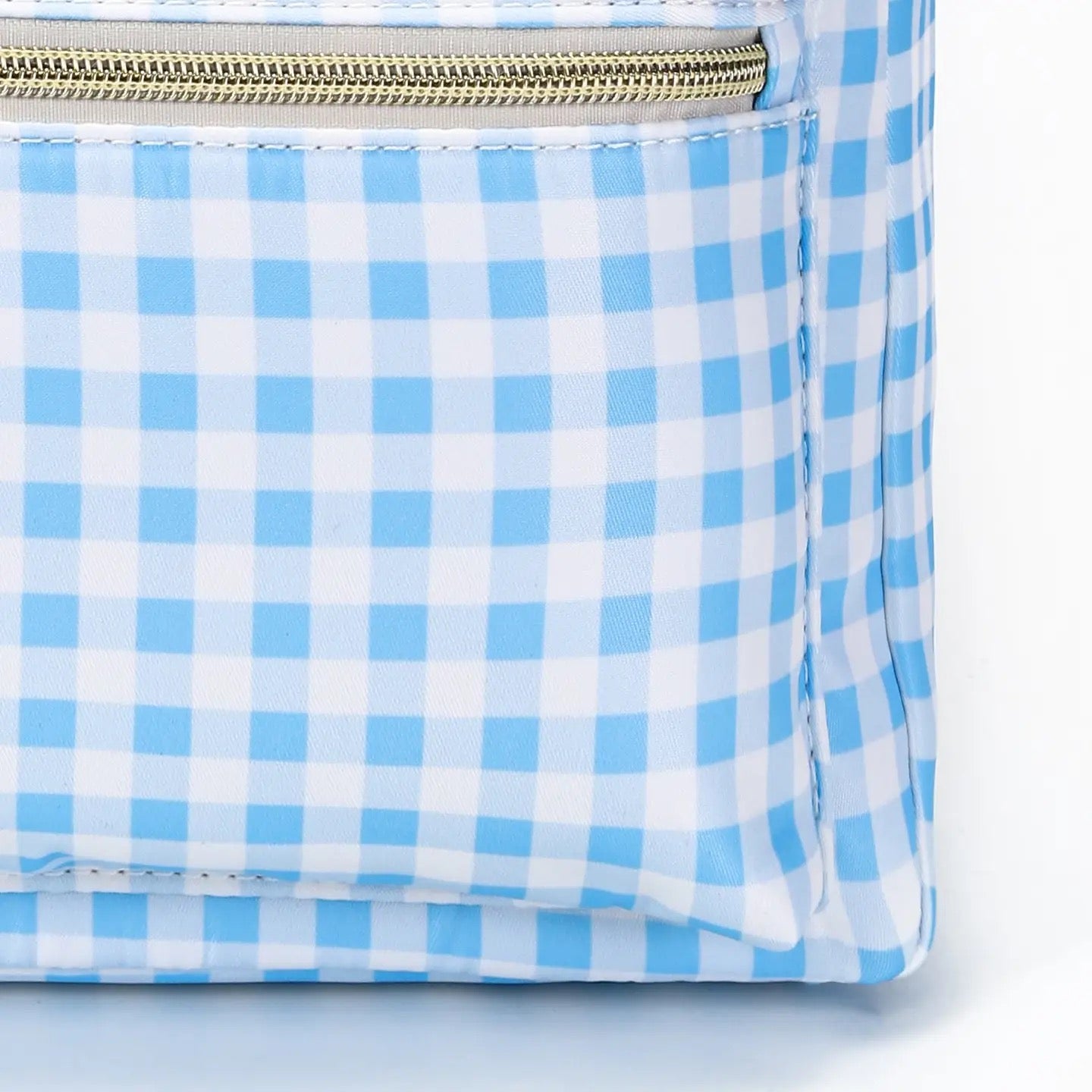 Kids Blue Gingham Backpack