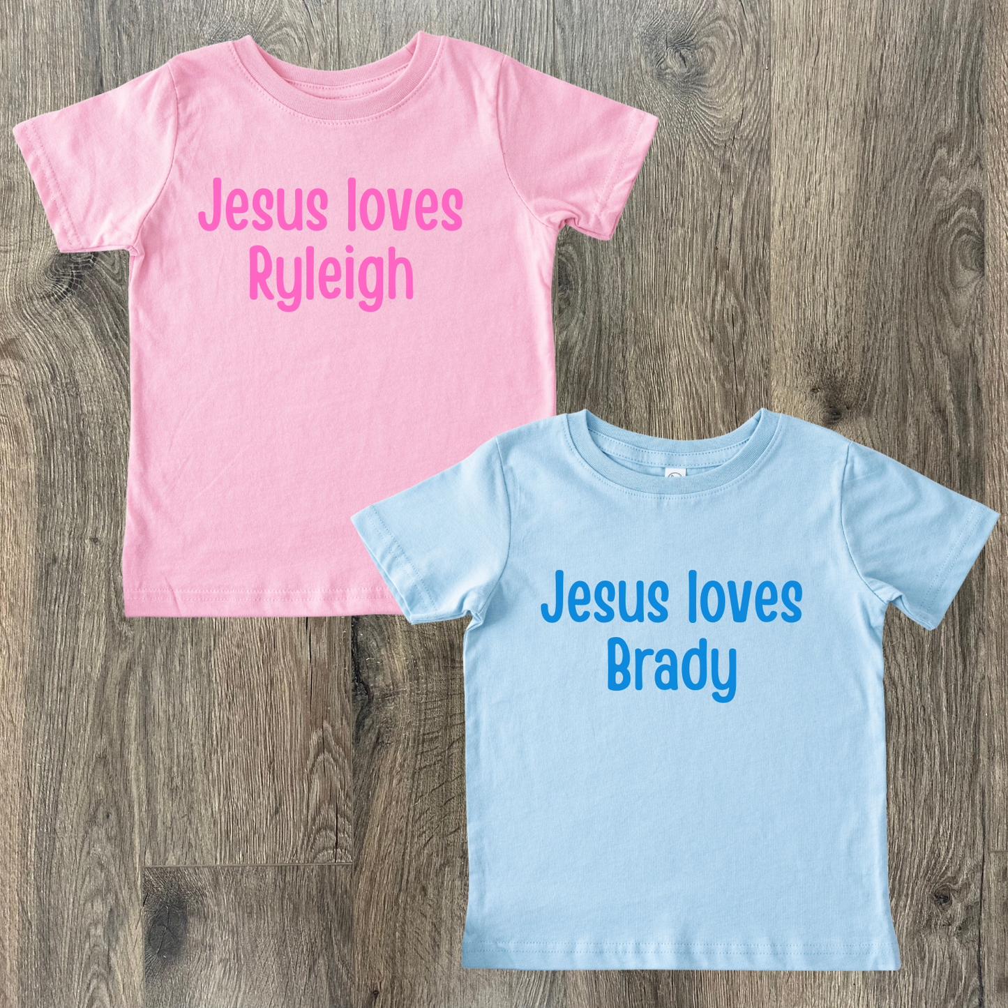 Jesus Loves (name) Short Sleeve