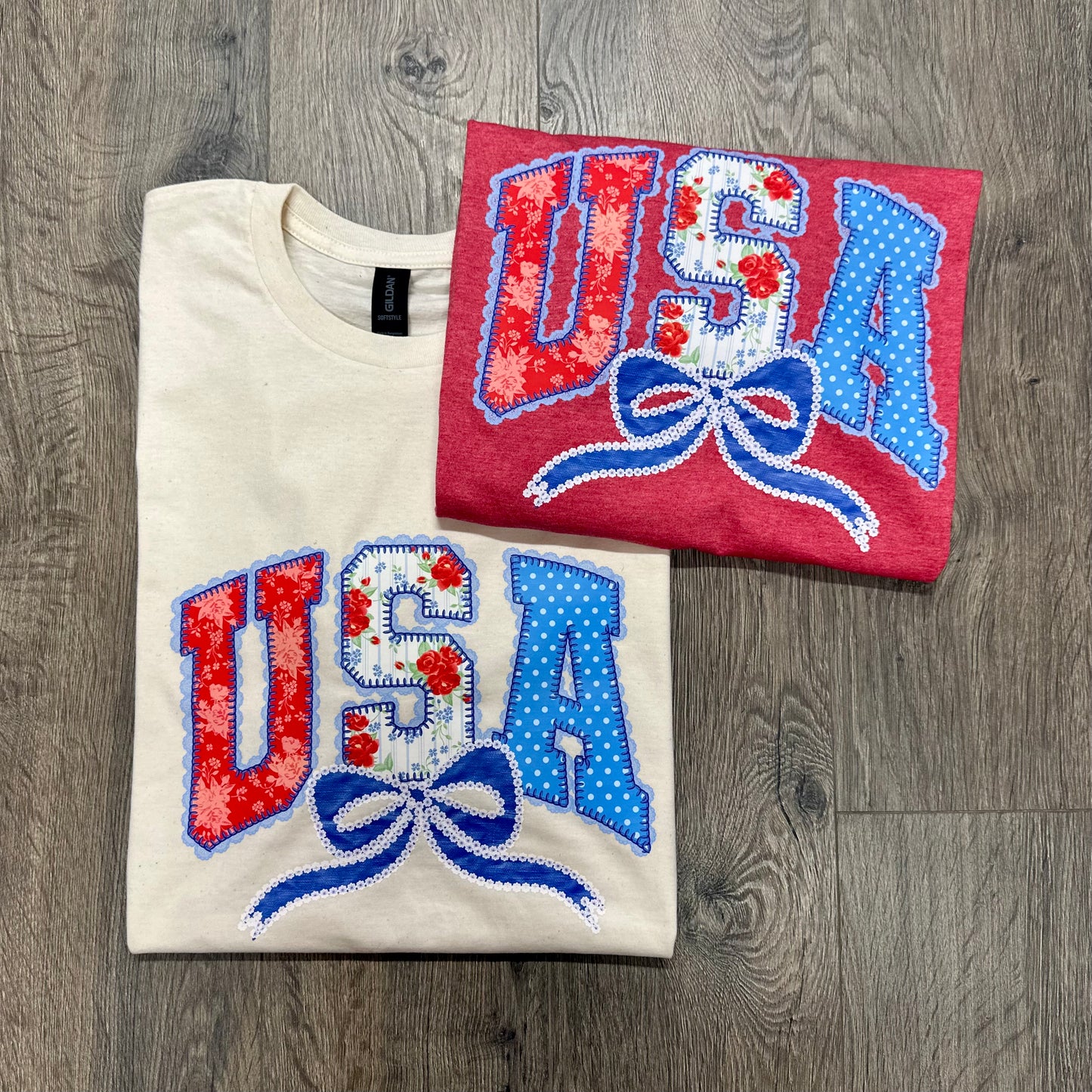 Floral & Lace USA Short Sleeve