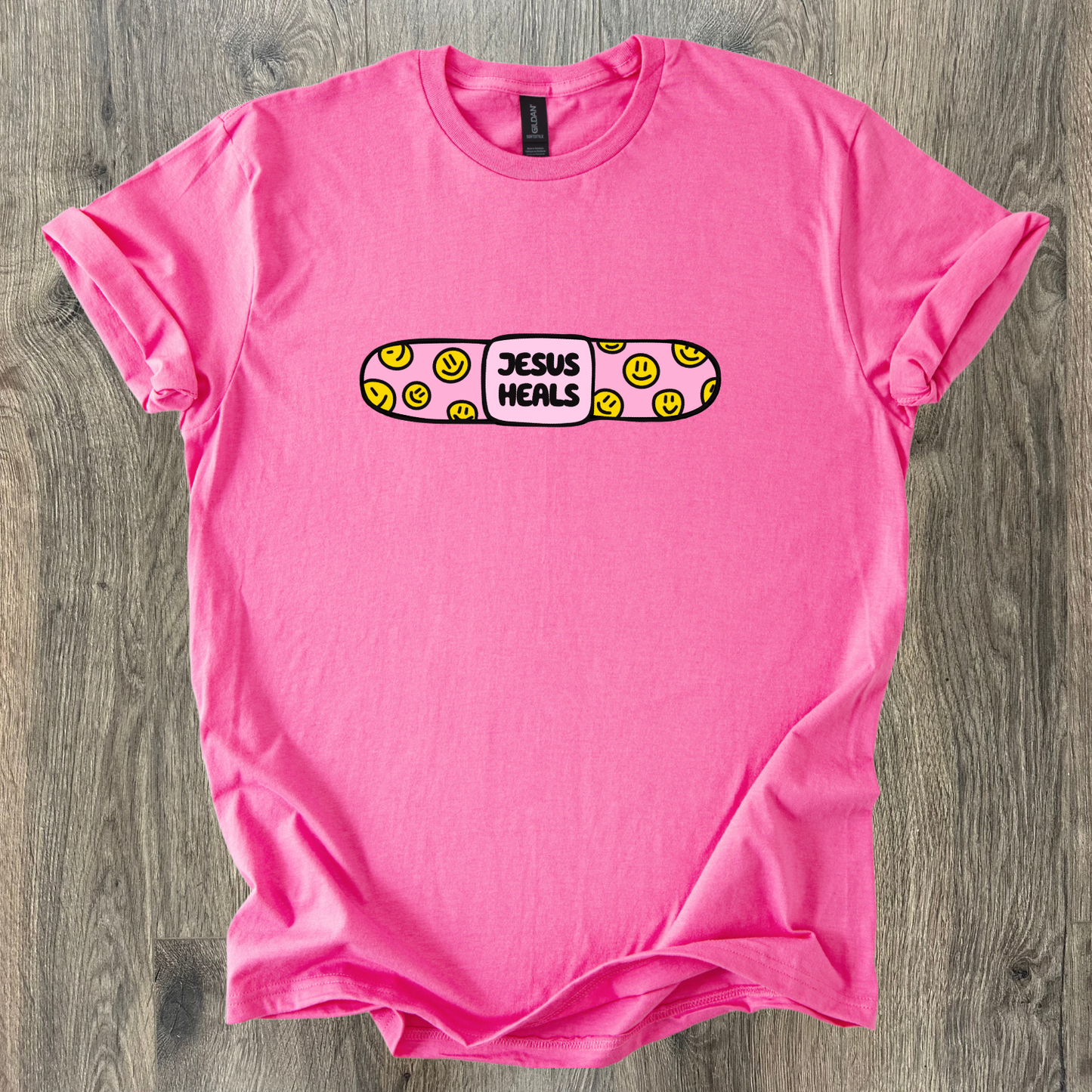 Jesus Heals Band-Aid Short Sleeve