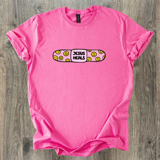 Jesus Heals Band-Aid Short Sleeve