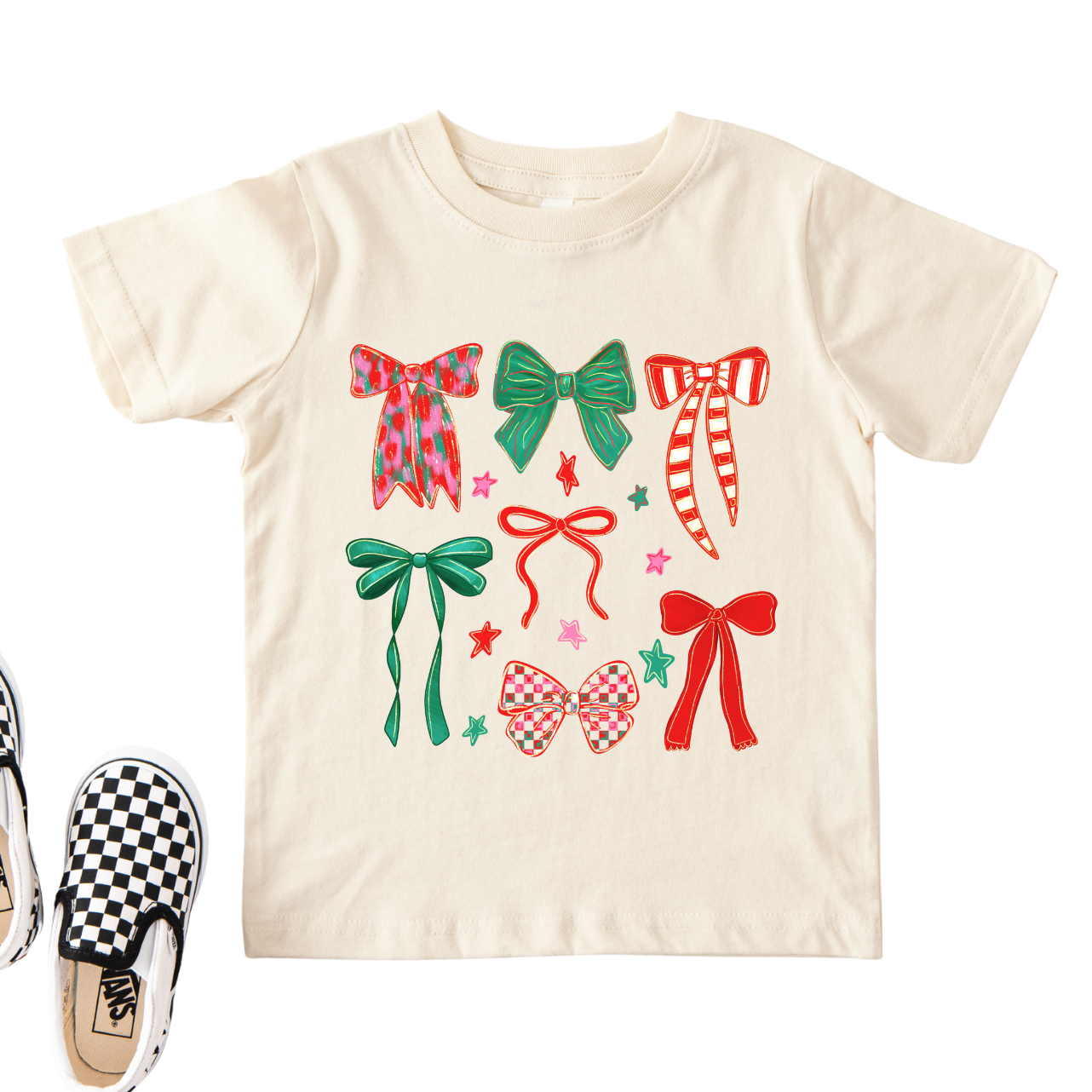 Christmas Bows Short Sleeve