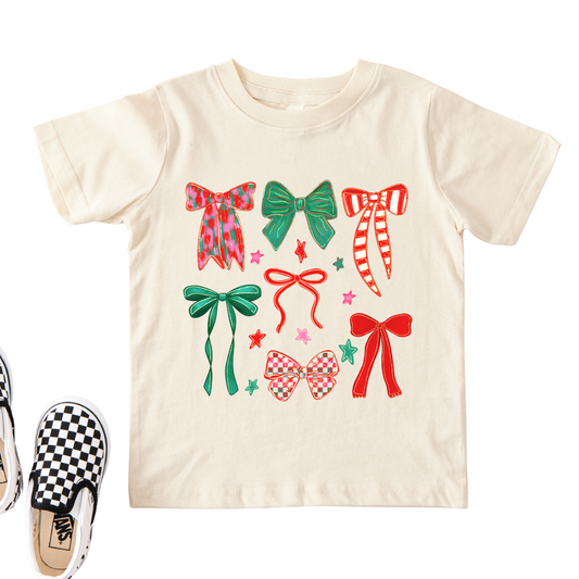 Christmas Bows Short Sleeve