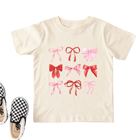 Pink & Red Bow Coquette Shirt