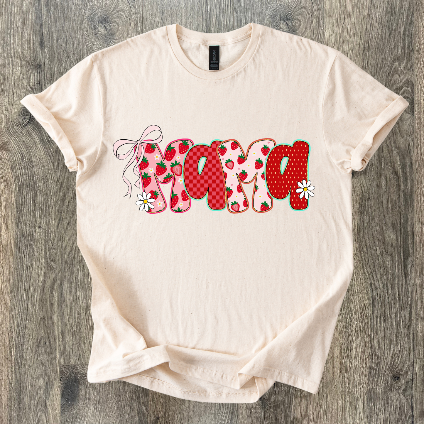 Strawberries & Bows Name Shirt-4 Name Options
