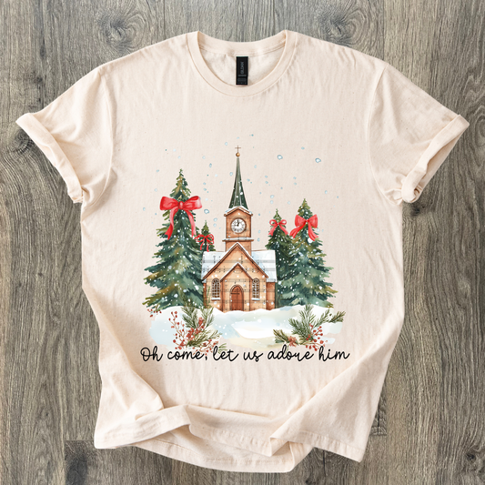 Let Us Adore Him Short Sleeve