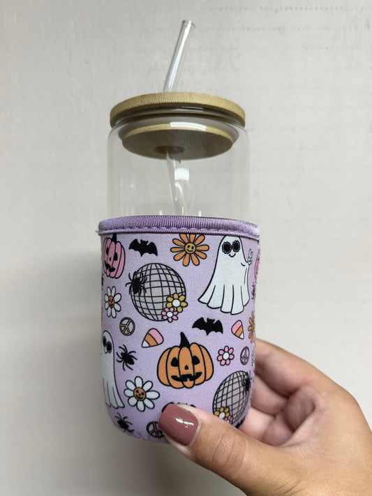 Disco Halloween Coffee Sleeve