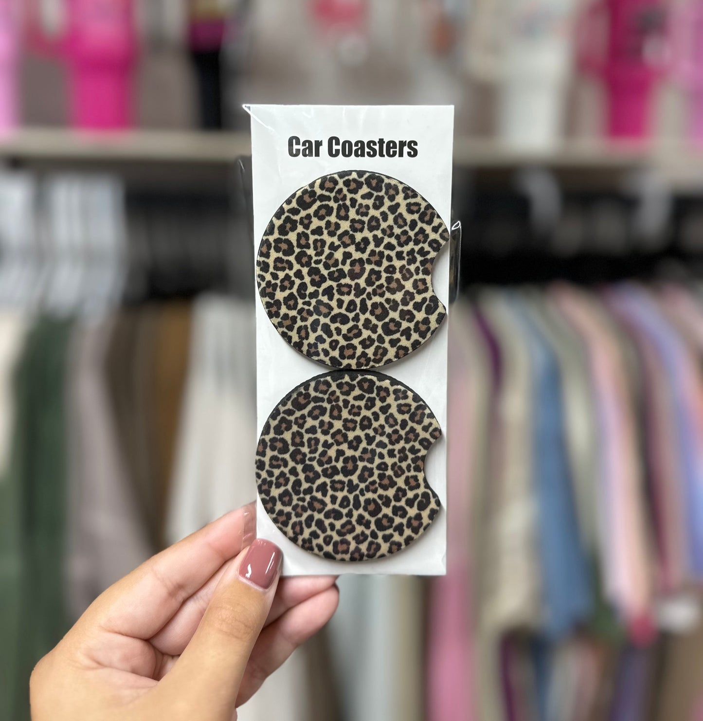 Leopard Car Coasters