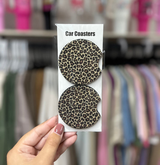 Leopard Car Coasters