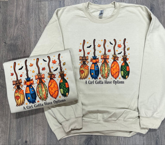 Broom Options Sweatshirt
