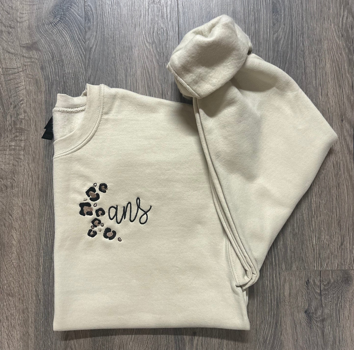 Leopard Monogram Sweatshirt
