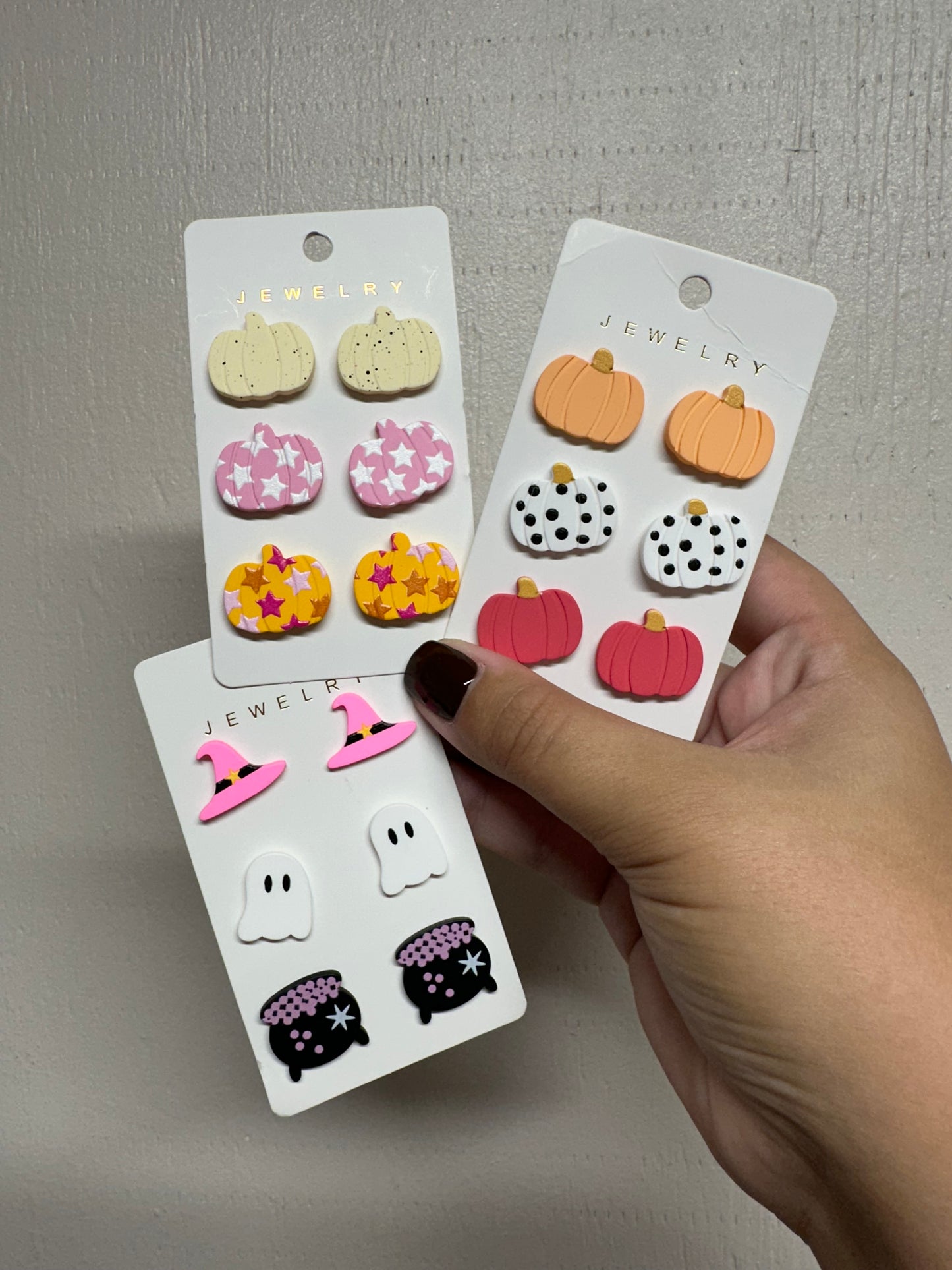 3-Pack Halloween Studs