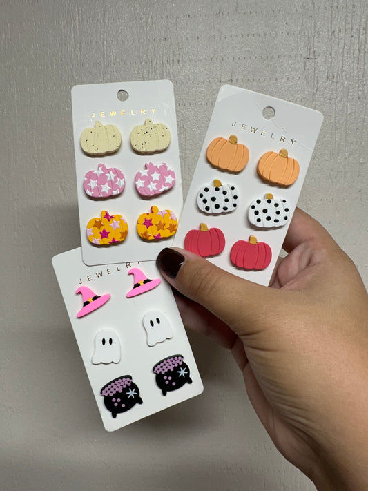 3-Pack Halloween Studs