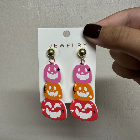 Stacked Pumpkins Earrings
