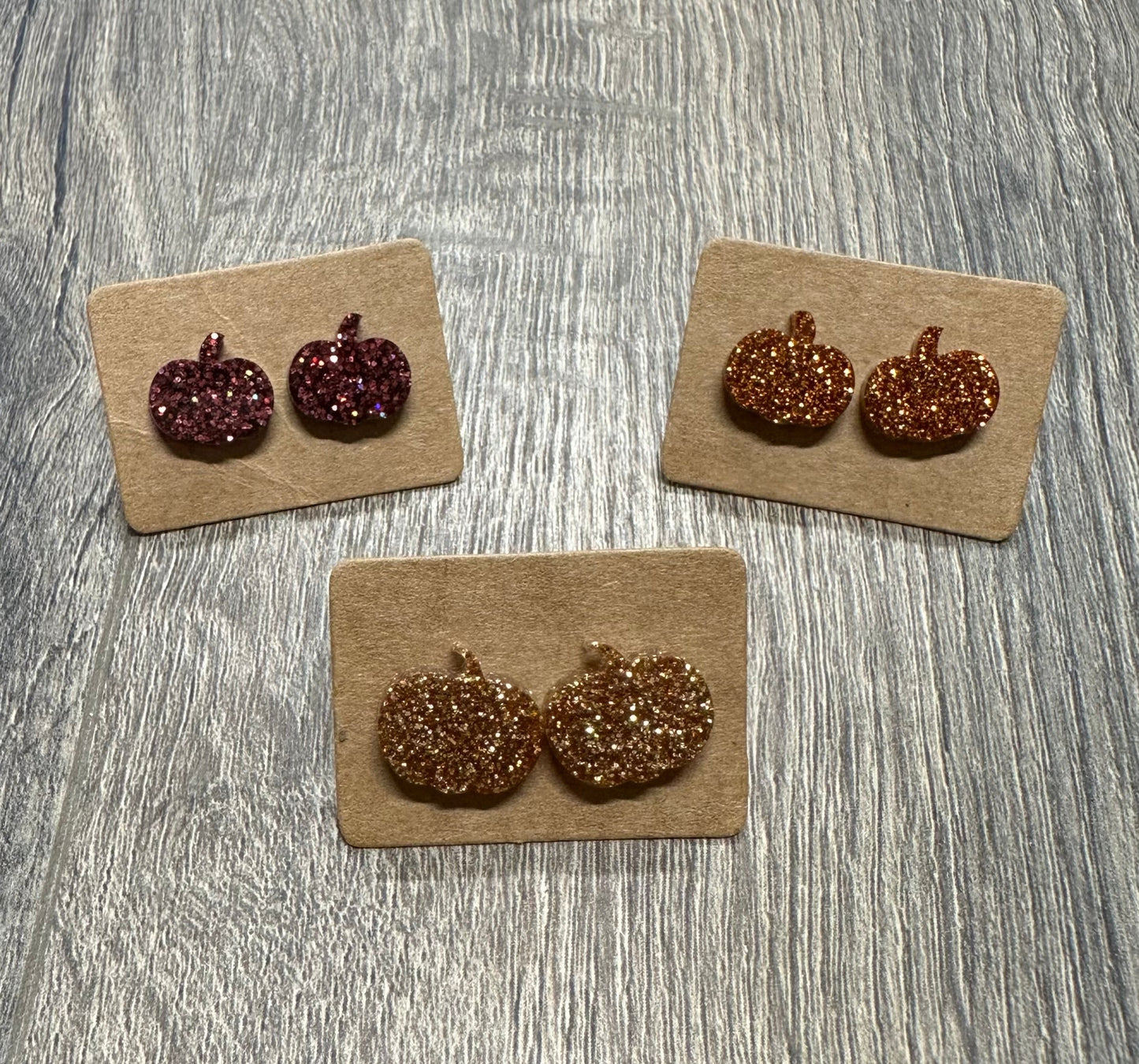 Pumpkin Stud Earrings