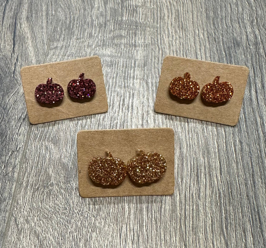 Pumpkin Stud Earrings