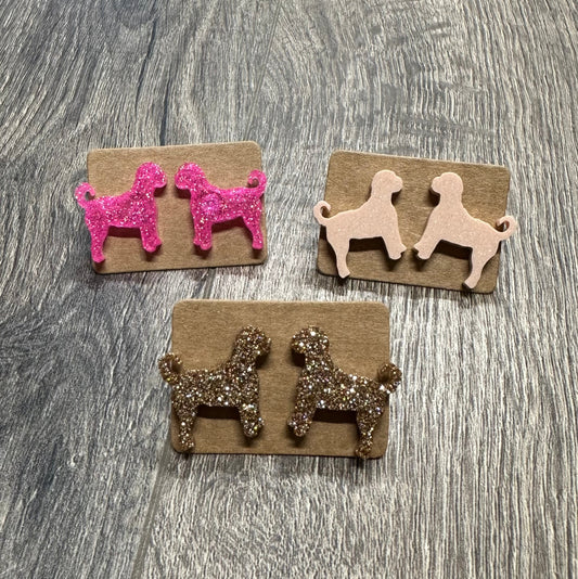 Goldendoodle Stud Earrings
