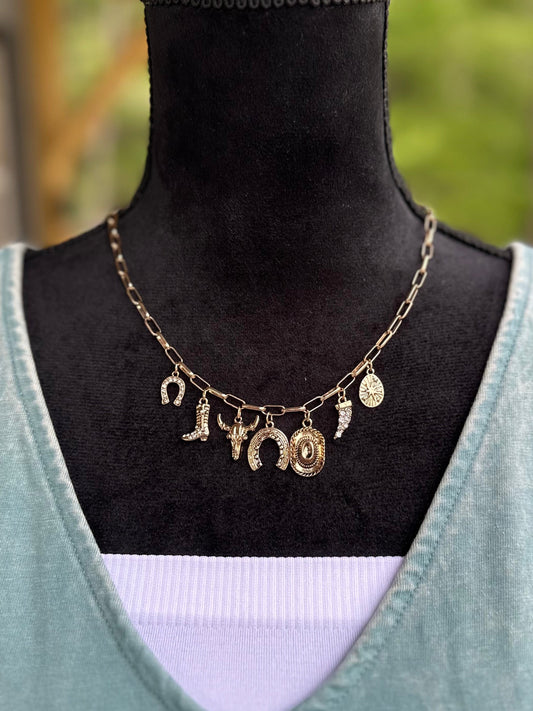Cowboy Charm Necklace