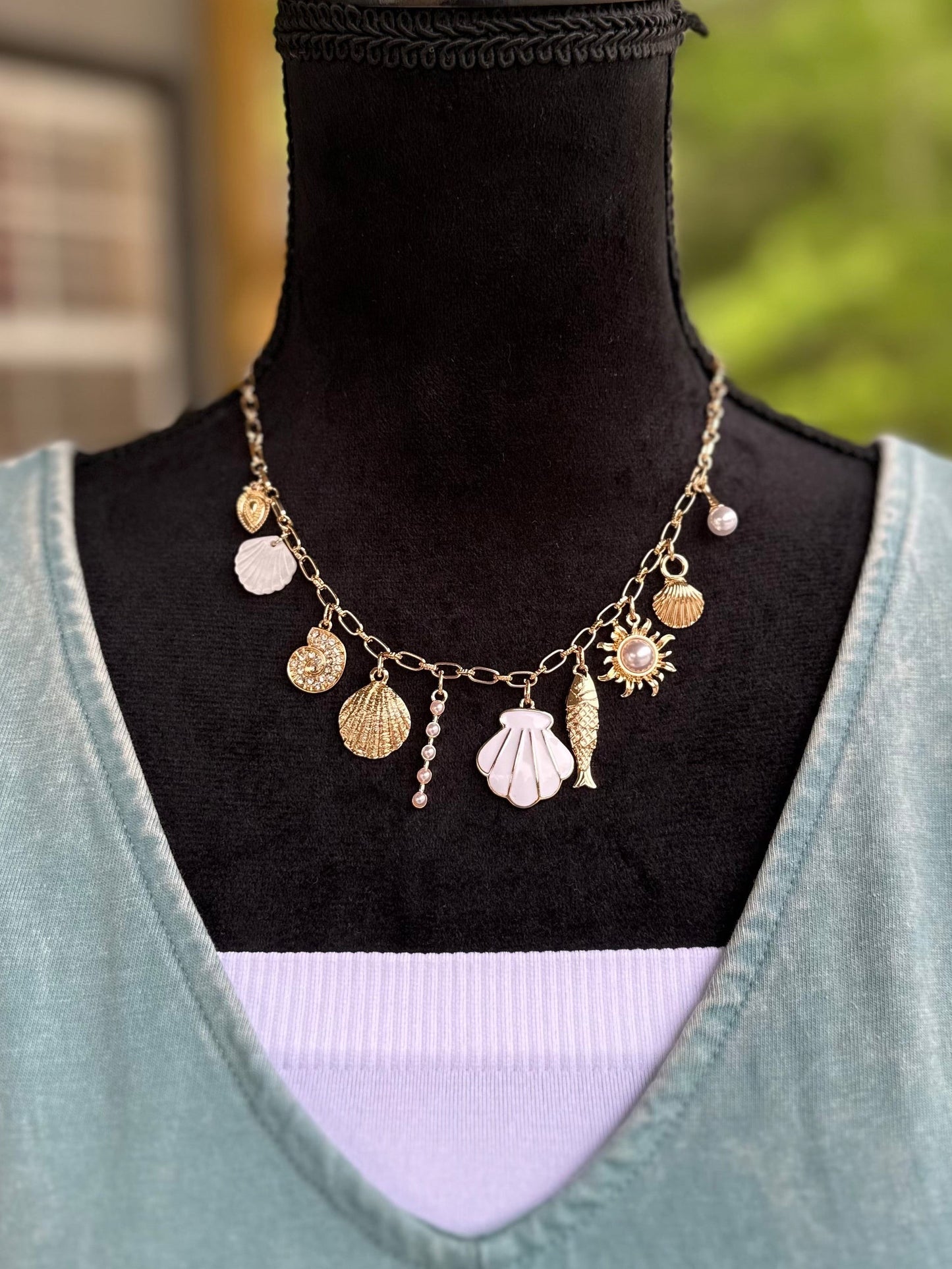 Seashell Charm Necklace