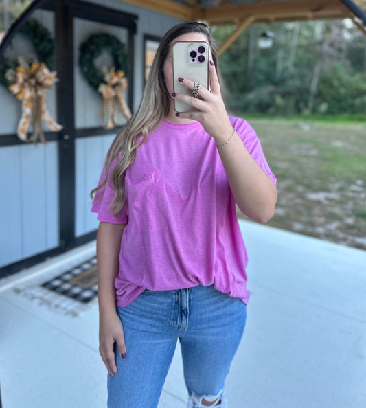 Zenana Oversized Boyfriend Tee