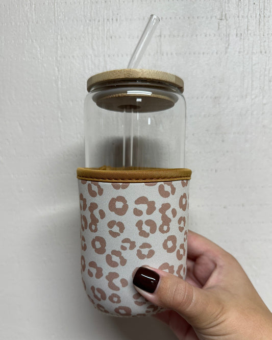 Brown Leopard Coffee Sleeve