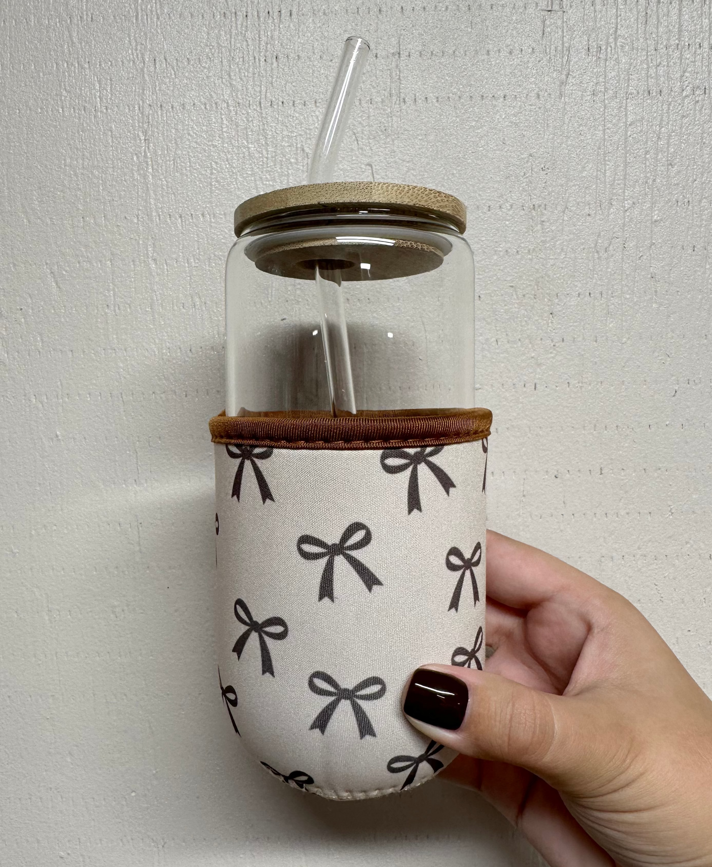Brown Bows Coffee Sleeve