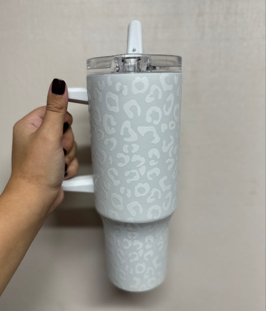 White Leopard Tumbler