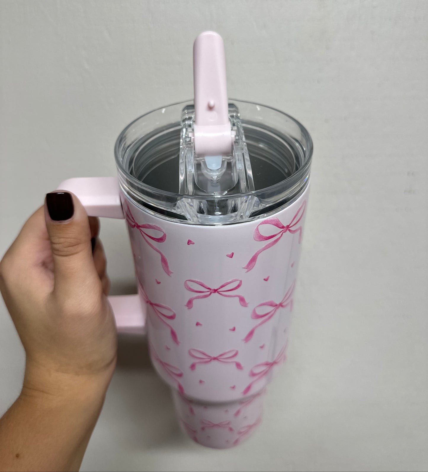 Pink Bows Tumbler