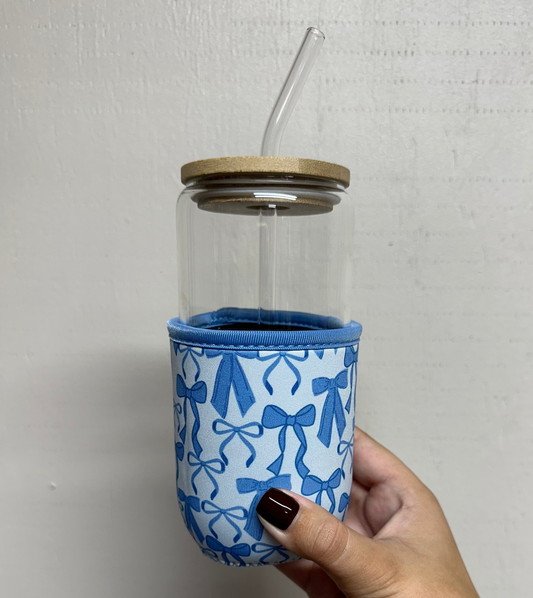 Blue Bows Coffee Sleeve