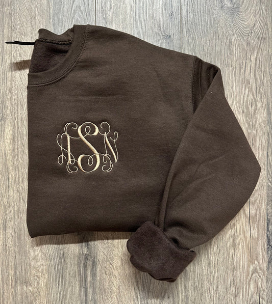 Fall Inspired Embroidered Sweatshirt