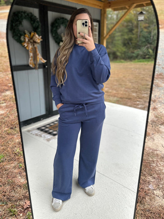 Zenana Scuba Sweatshirt & Pants Set