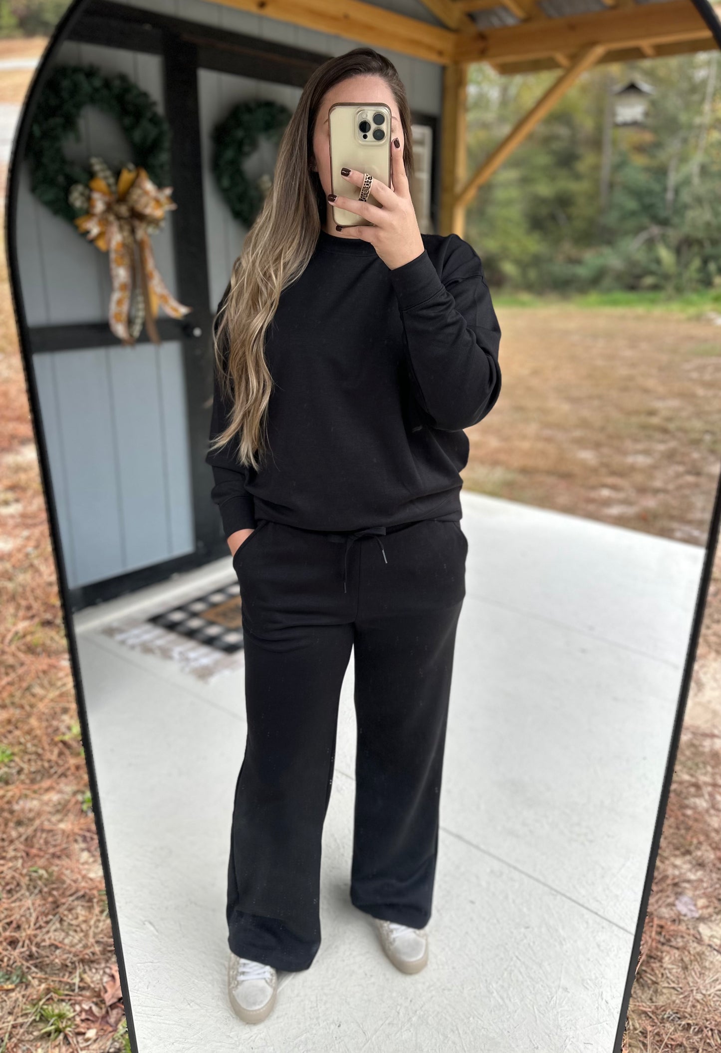 Zenana Scuba Sweatshirt & Pants Set