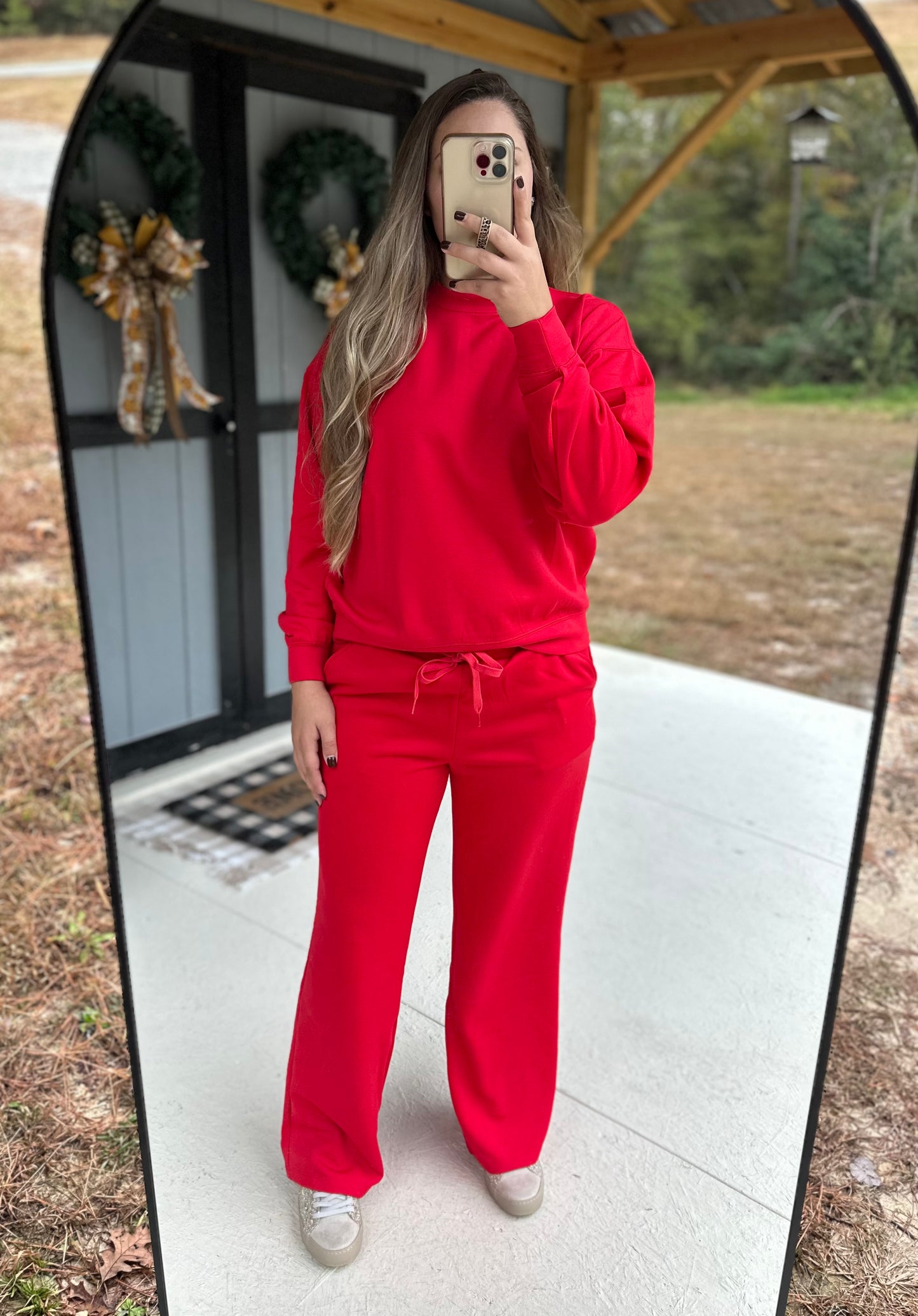 Zenana Scuba Sweatshirt & Pants Set