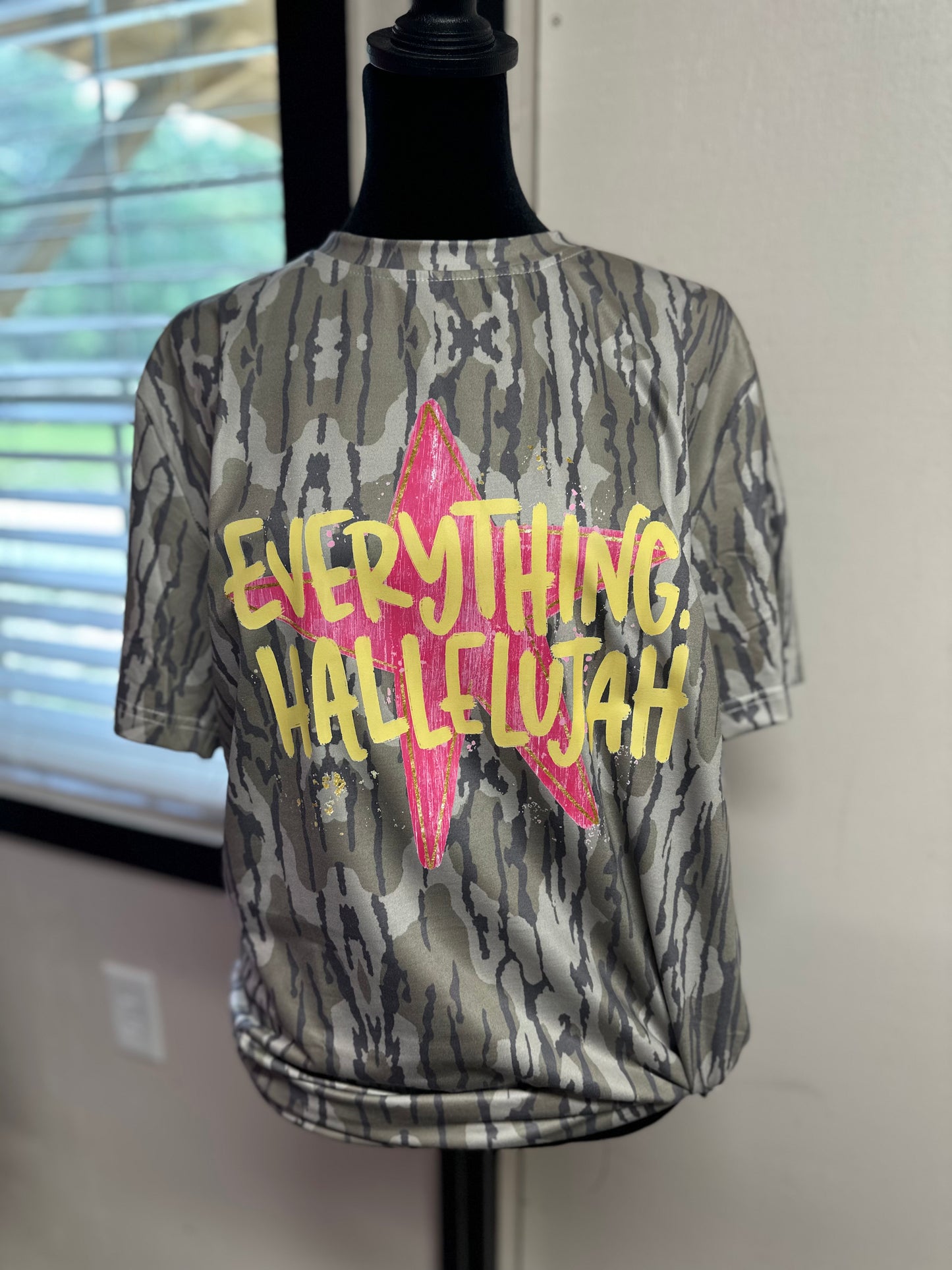 Everything Hallelujah Camo Short Sleeve
